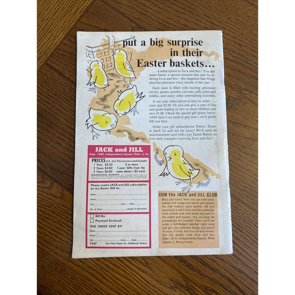 JACK & JILL Magazine March 1956 Paul Froelich Horse Riding Cover Curtis Pub - Picture 2 of 12